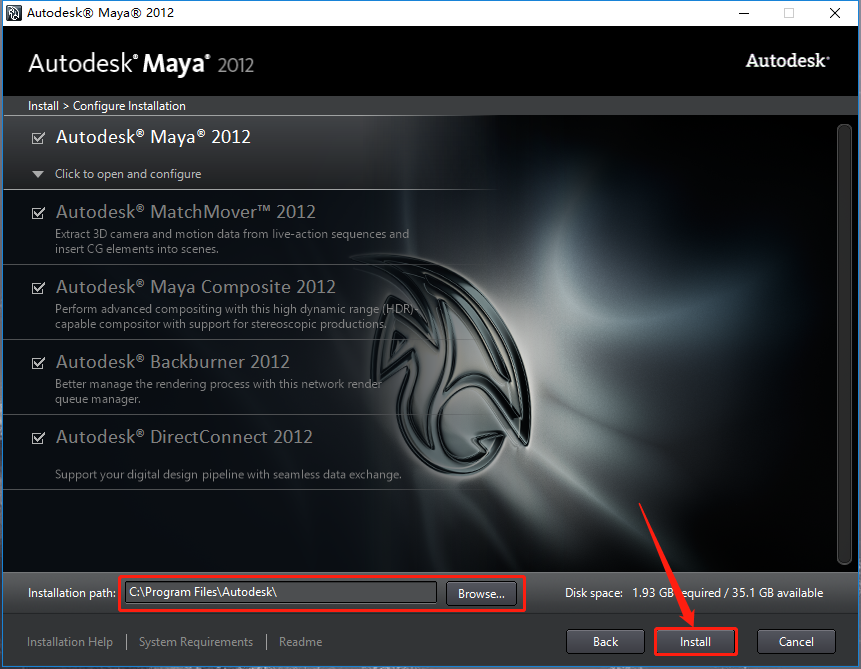 Maya2012[玛雅2012]中/英文汉化版下载与安装方法
