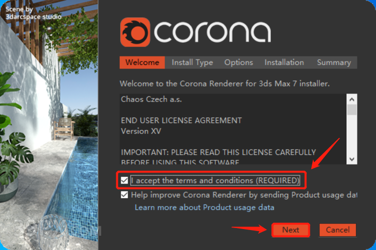 CR7.0渲染器 Corona 7.0  for 3ds Max中/英文版下载和安装教程