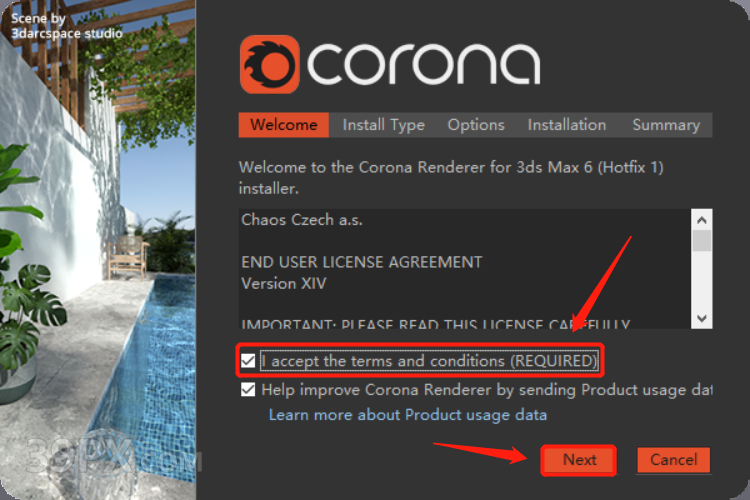 CR6.1渲染器 Corona 6.1  for 3ds Max（2014-2021）中/英文版下载和安装教程