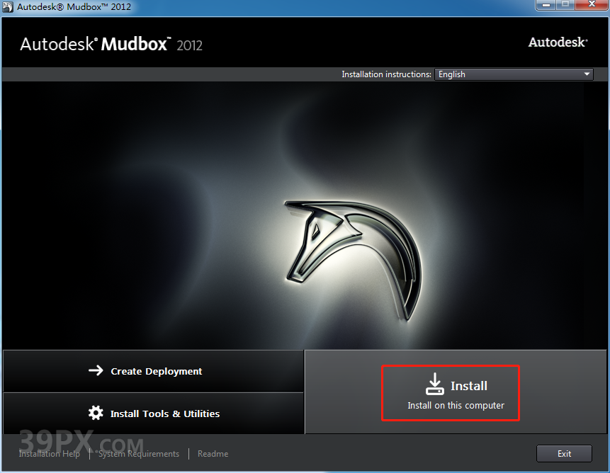 Mudbox 2012 中/英文破解版安装包下载与安装方法