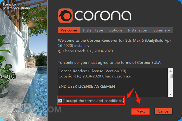CR6.0渲染器 Corona 6.0  for 3ds Max（2014/2016/2018/2020/2021）中/英文版下载和安装教程