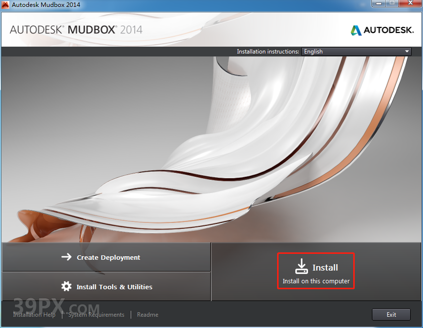 Mudbox 2014 中/英文破解版安装包下载与安装方法