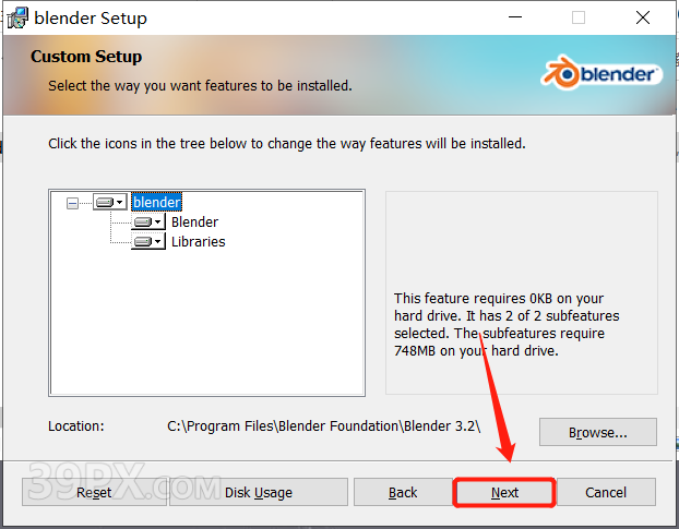 Blender 3.2 简体中文版安装包下载与安装方法