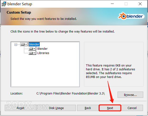 Blender 3.3.2 简体中文版安装包下载与安装方法