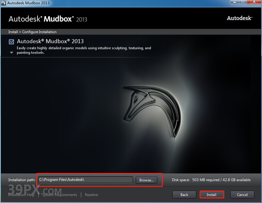 Mudbox 2013 中/英文破解版安装包下载与安装方法