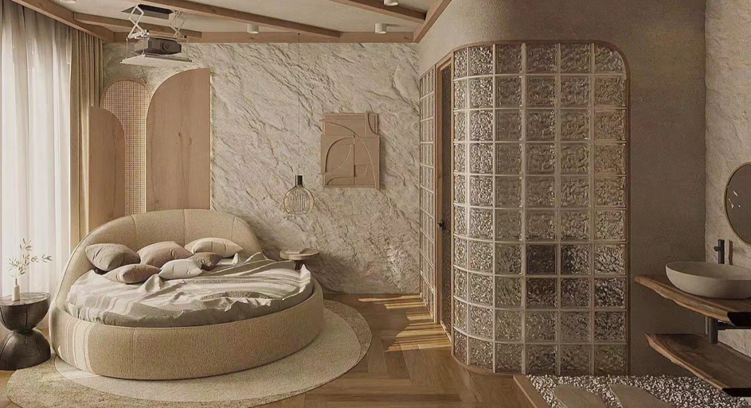 640-10 卫生间门对床怎么解决?