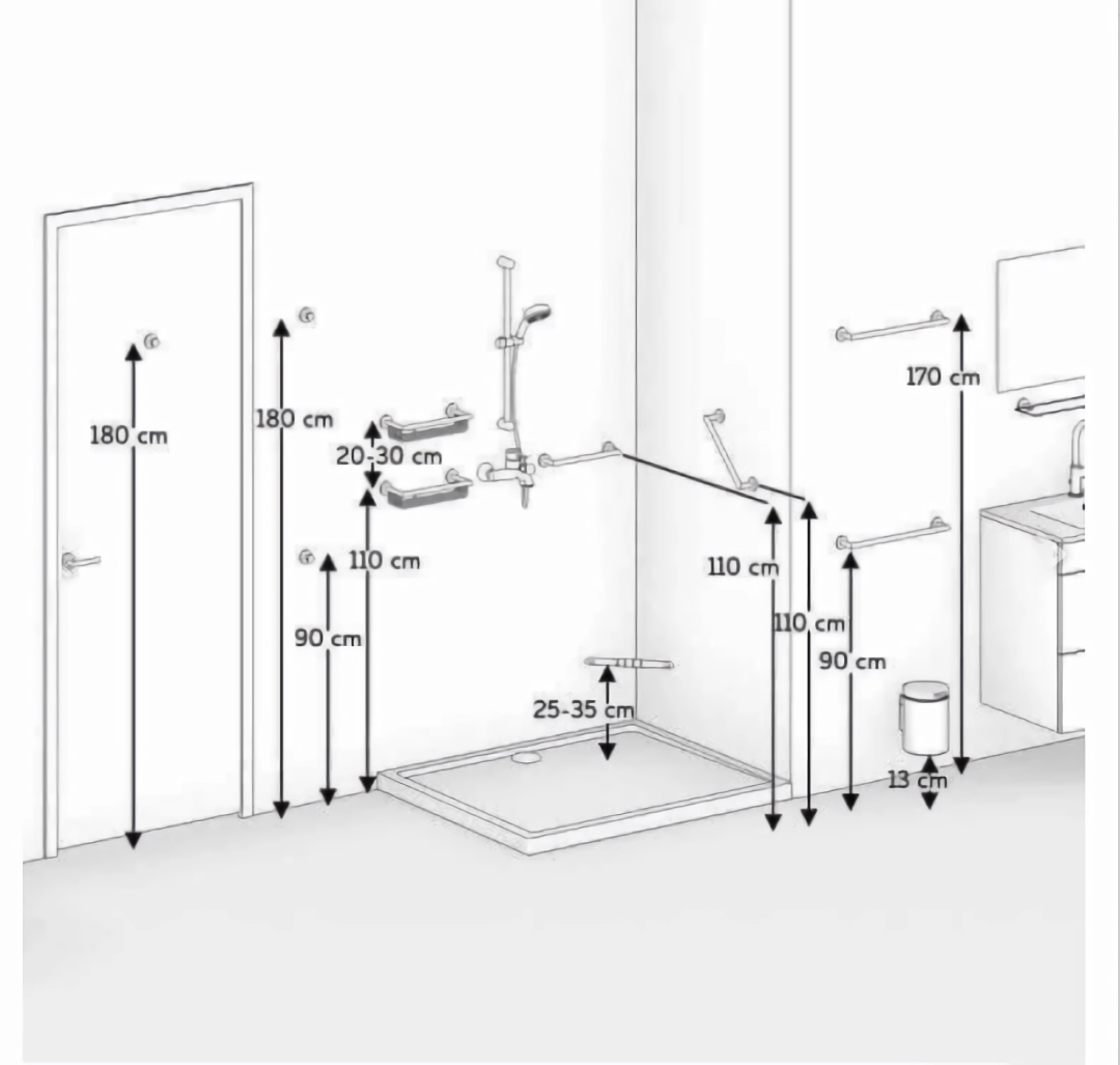640-21 室内设计师必知的人体工程学尺寸(卫生间篇)
