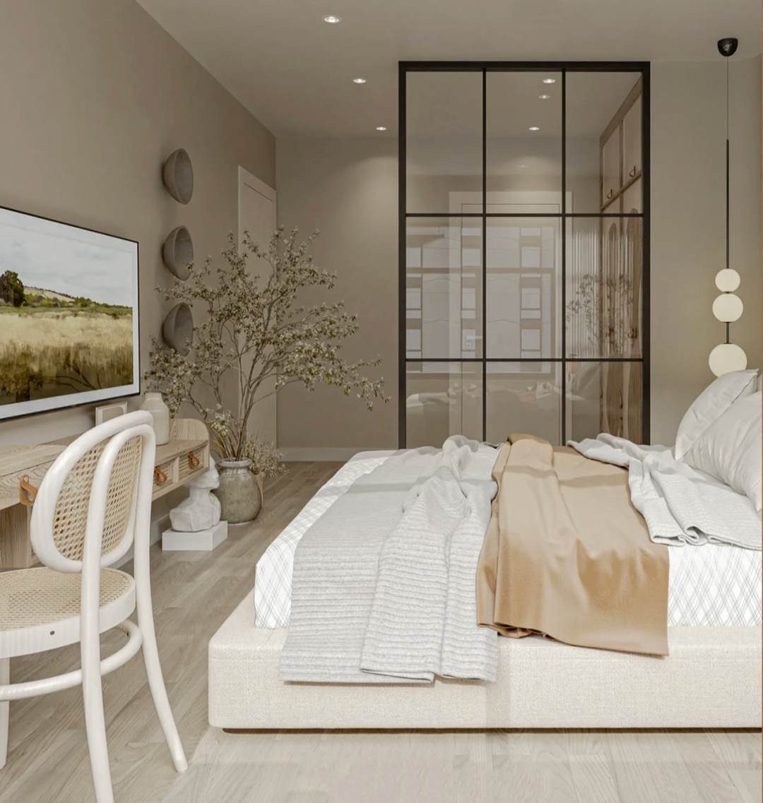 640-6 卫生间门对床怎么解决?