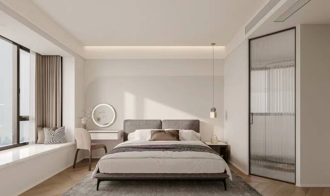 640-8 卫生间门对床怎么解决?