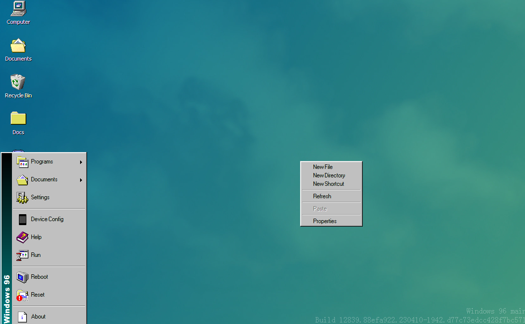 网页中的操作系统——Windows 96