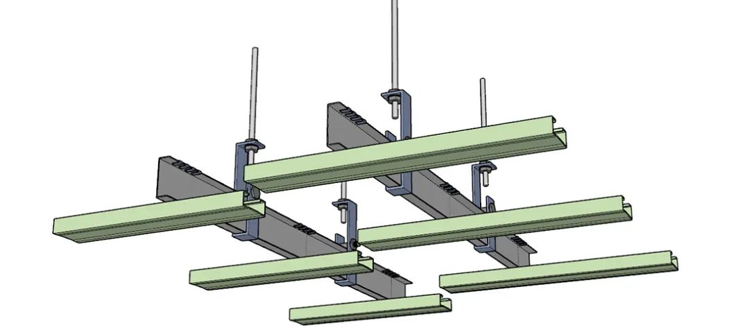 石膏板与格栅天花平接，该怎么收口？