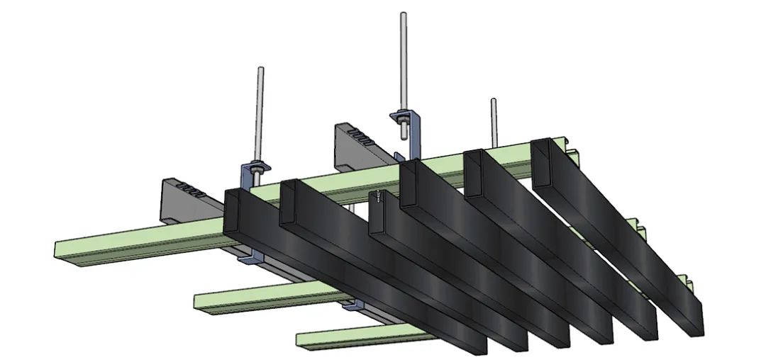 石膏板与格栅天花平接，该怎么收口？