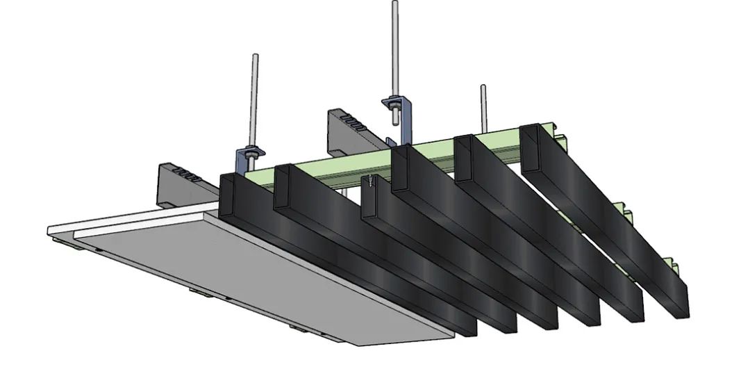 石膏板与格栅天花平接，该怎么收口？