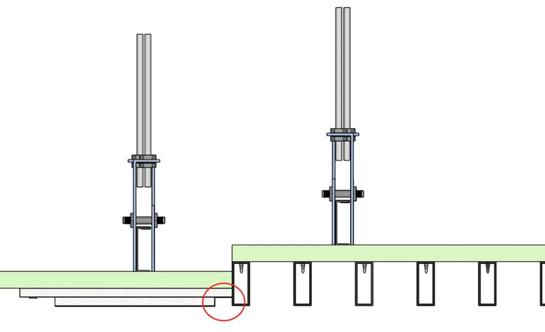 石膏板与格栅天花平接，该怎么收口？