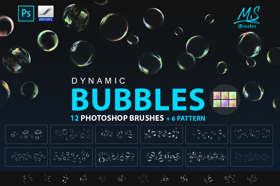 O1CN01VAQI0A1euuBBcSucF_717183932 12种PS气泡泡笔刷预设 Bubbles Photoshop Brushes
