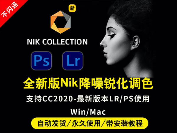 Nik Collection6.1 lr插件调色降噪锐化滤镜ps插件2023win/macM1