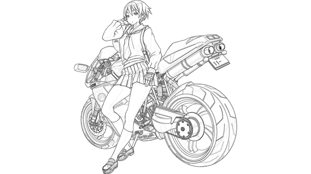 PS卡通动漫图片转线稿动作插件/一键转线稿效果/支持WINMAC