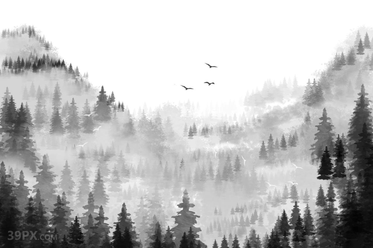 34 款Photoshop(PS笔刷) 植物画笔笔刷