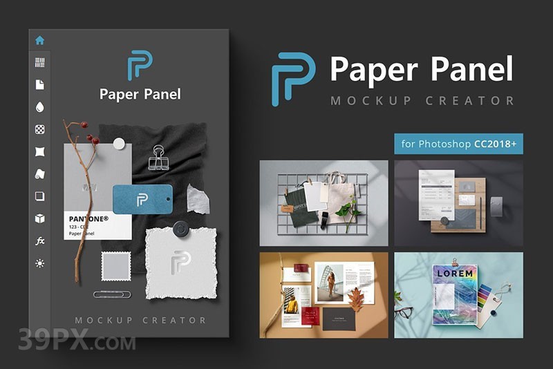 PS样机生成扩展插件 Paper Panel-1.0.0中文汉化版(WIN/MAC)