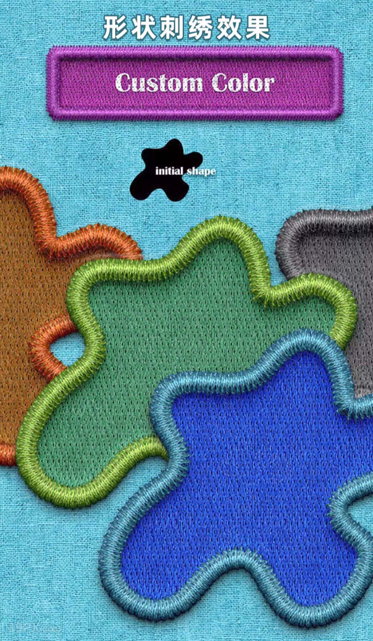 PS插件刺绣针织插件效果生成插件Patch Generator Lite