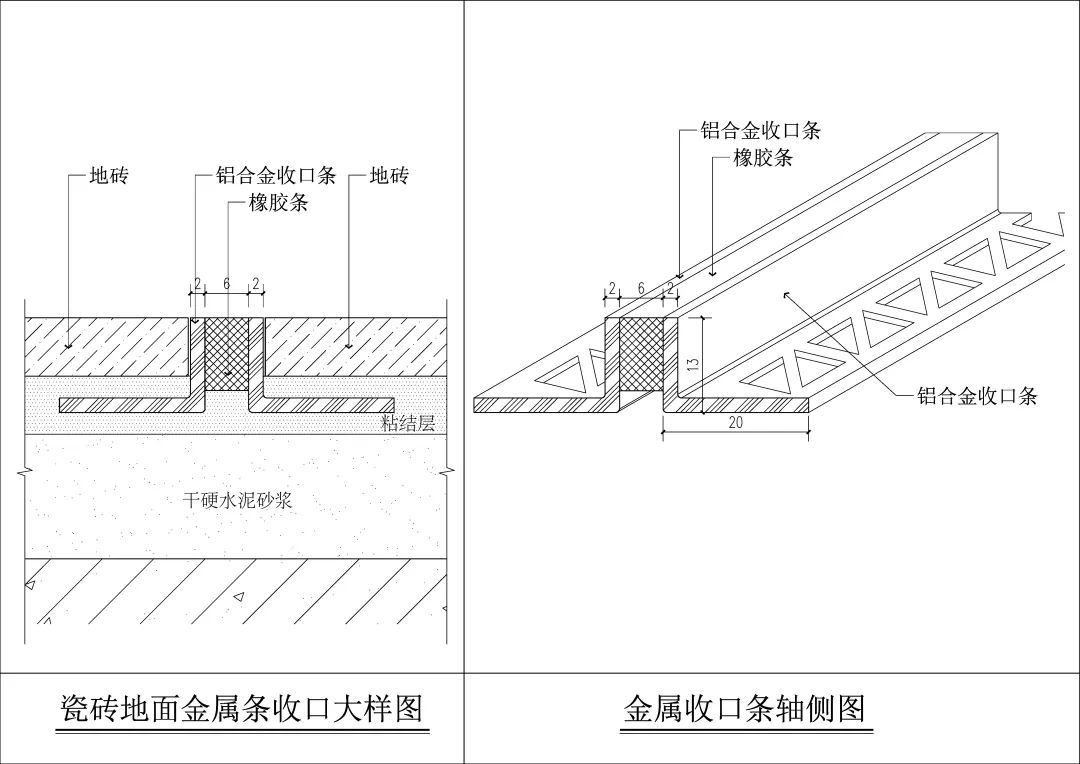 640-41 分享9种金属线条收口节点图