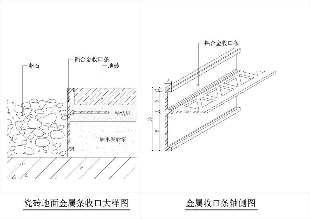 640-45 分享9种金属线条收口节点图