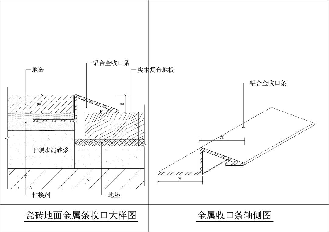 640-47 分享9种金属线条收口节点图