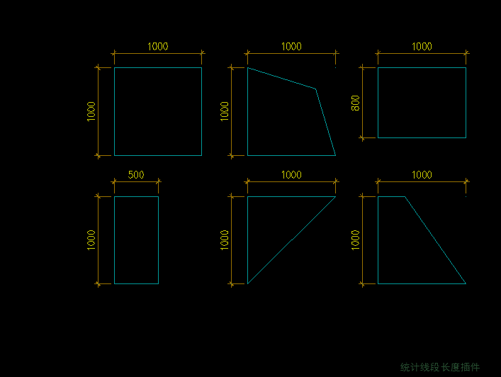 AutoCAD长度面积统计插件周长计算求和统计数量
