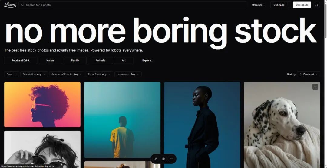 完全免费可商用 Lummi AI 人工智能生成图库