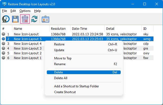 a2fdc18c910dc762313b2866391e7a17 ReIcon v2.0(恢复桌面图标布局)