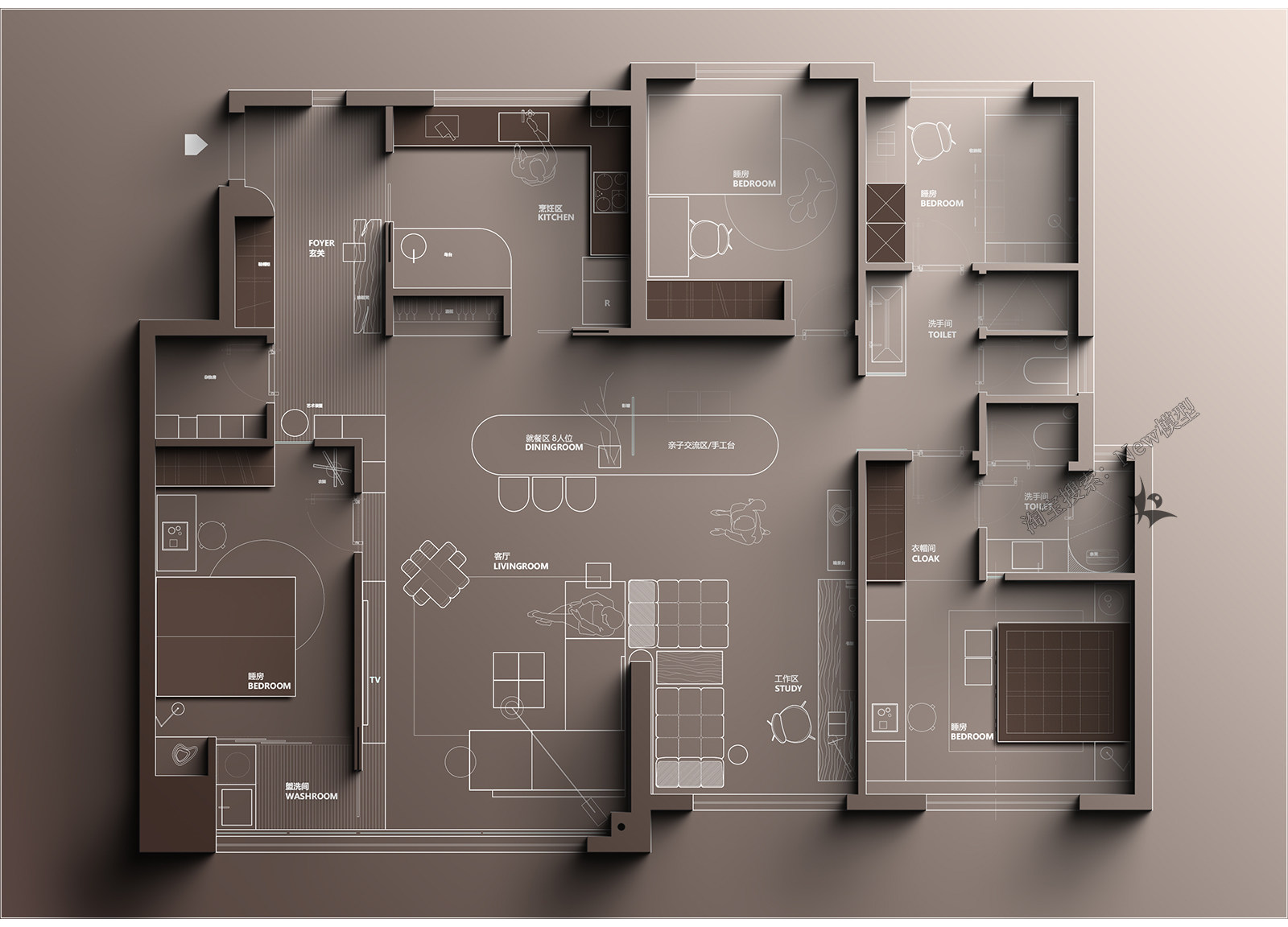 O1CN01BjVZJx1XjjSug1ss1_1941722960 2026ps长阴影插件室内家装设计网红风彩平图墙体投影立体阴影教程