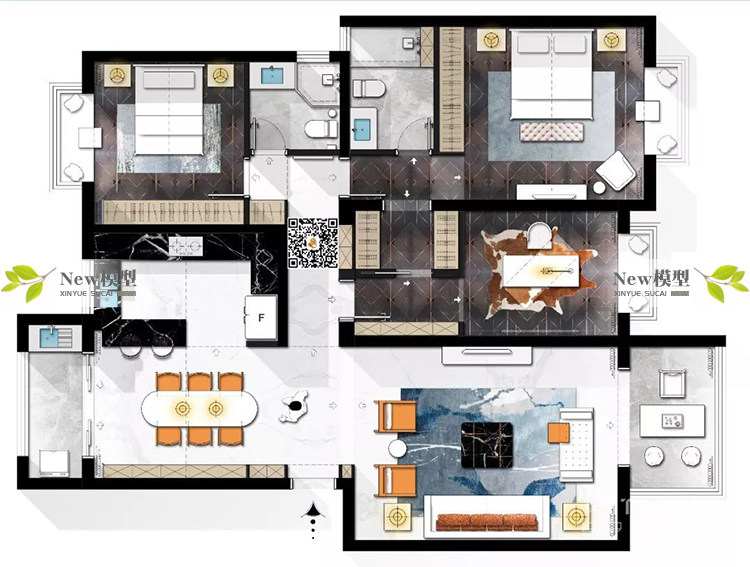 O1CN01DxlX211Xjj1alCSoF_1941722960 高端彩平表现视频教程ps零基础到进阶彩色平面立面图绘制视频课程