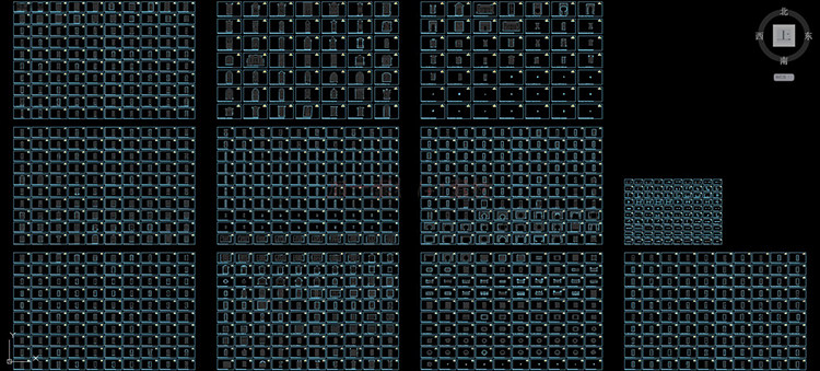 cad图库柜子灯具家具橱柜室内家装施工图平面立面模图块素材大全