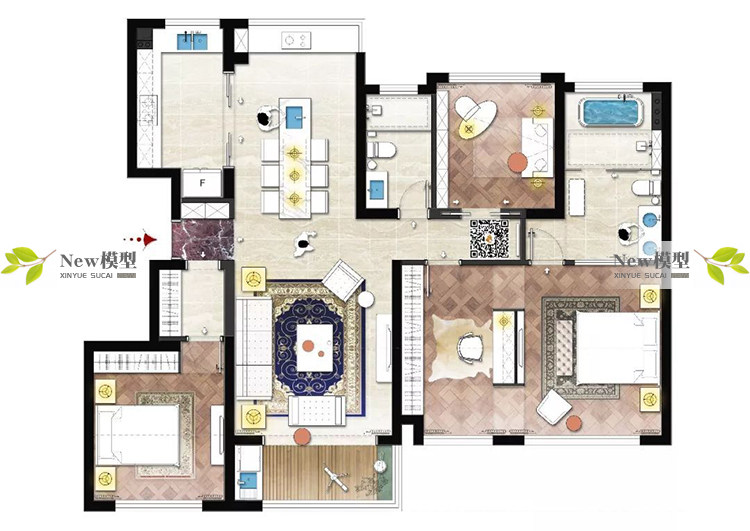 O1CN01QCL1pt1Xjj1eWNfW1_1941722960 高端彩平表现视频教程ps零基础到进阶彩色平面立面图绘制视频课程