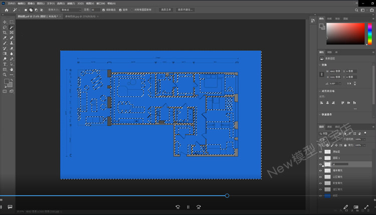 O1CN01zKUwOF1Xjj7sicg7A_1941722960 室内设计家装高端彩平图表现MP4视频教程PS制作方案CAD彩屏图课程