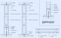 轻钢龙骨墙节点图（竖剖+横剖）
