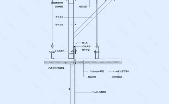 挡烟垂壁天花节点图