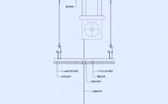 可升降挡烟垂壁天花节点图