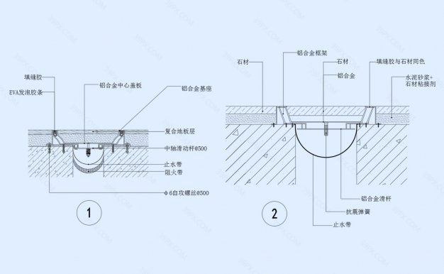 地面伸缩缝节点图